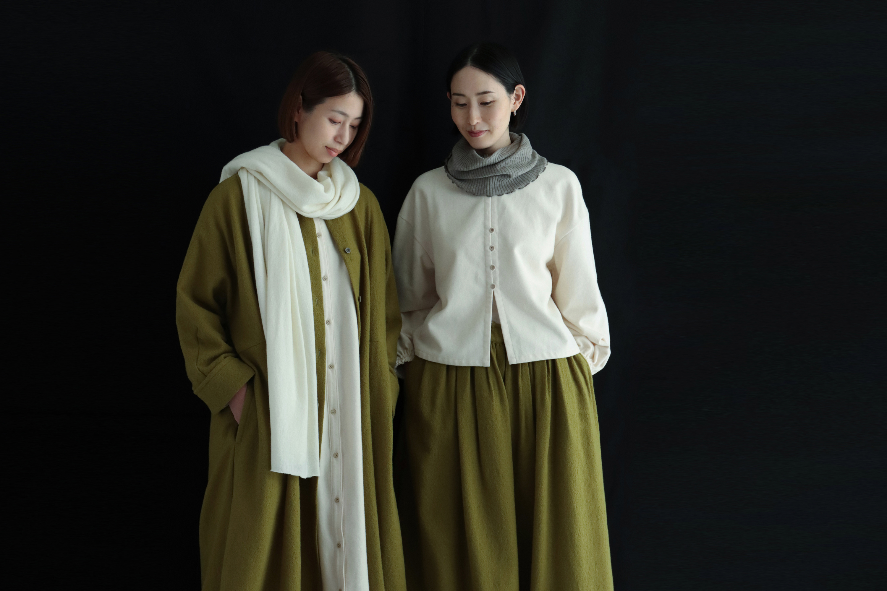 ポプリ企画 pot-pourri エルメノースリ ワンピース ナチュラル ジレ